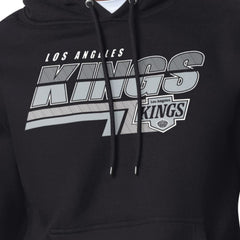 Los Angeles Kings Starter Logo Push Fleece Hoodie - Black | NHL Lifestyle