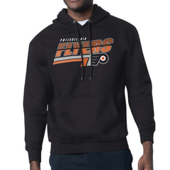 Philadelphia Flyers Starter Logo Push Fleece Hoodie - Black | NHL Lifestyle