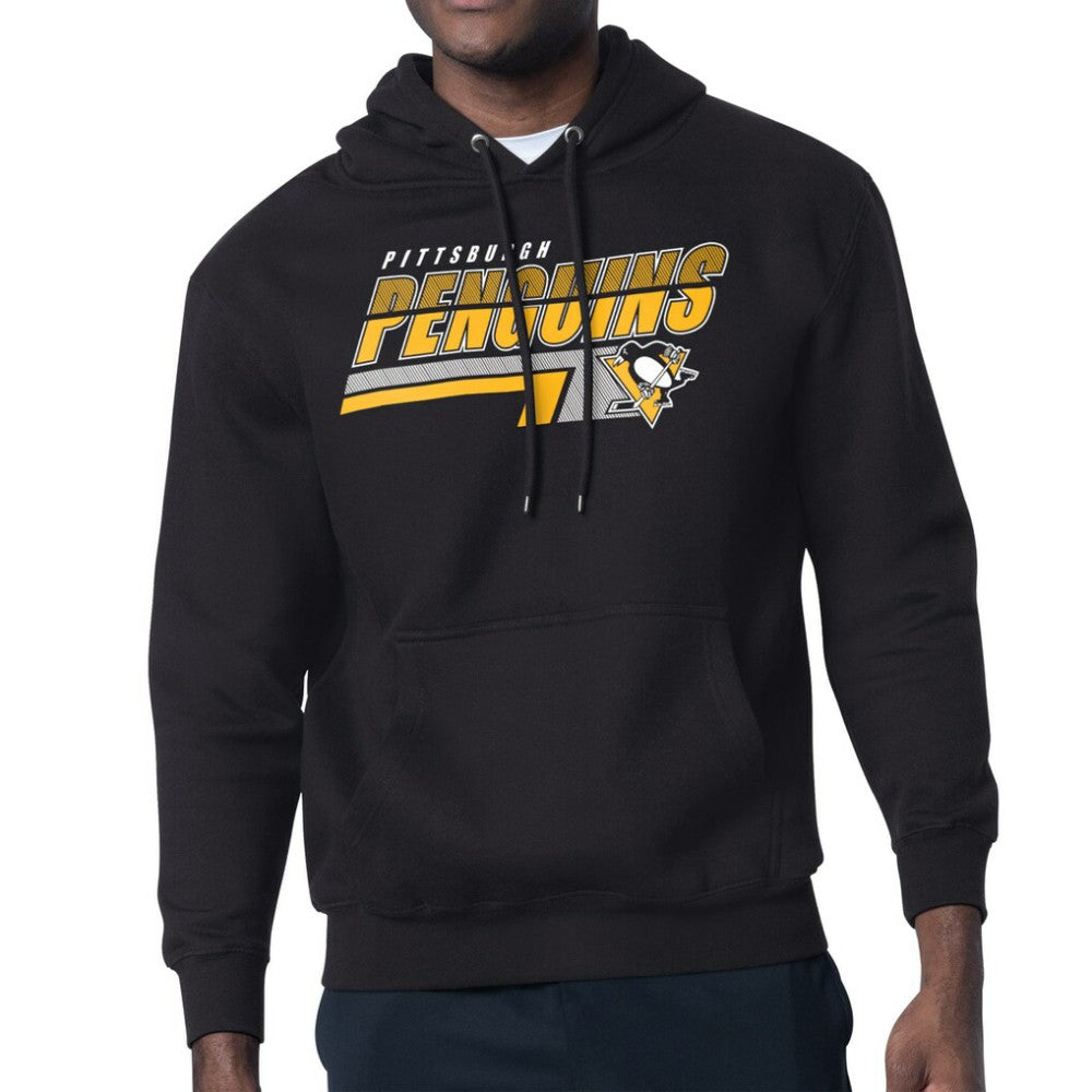 Pittsburgh Penguins Starter Logo Push Fleece Hoodie - Black | NHL discount