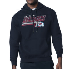Colorado Avalanche Starter Logo Push Fleece Hoodie - Navy | NHL discount