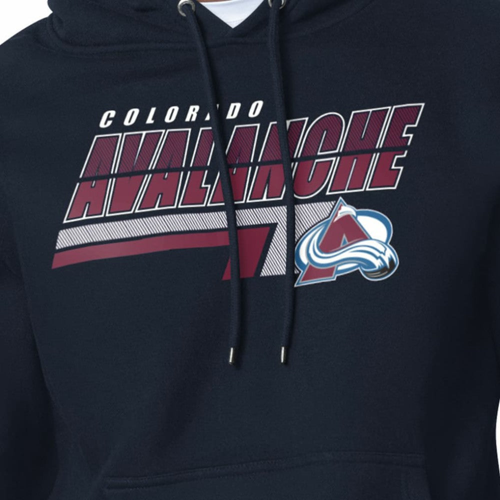 Colorado Avalanche Starter Logo Push Fleece Hoodie - Navy | NHL discount
