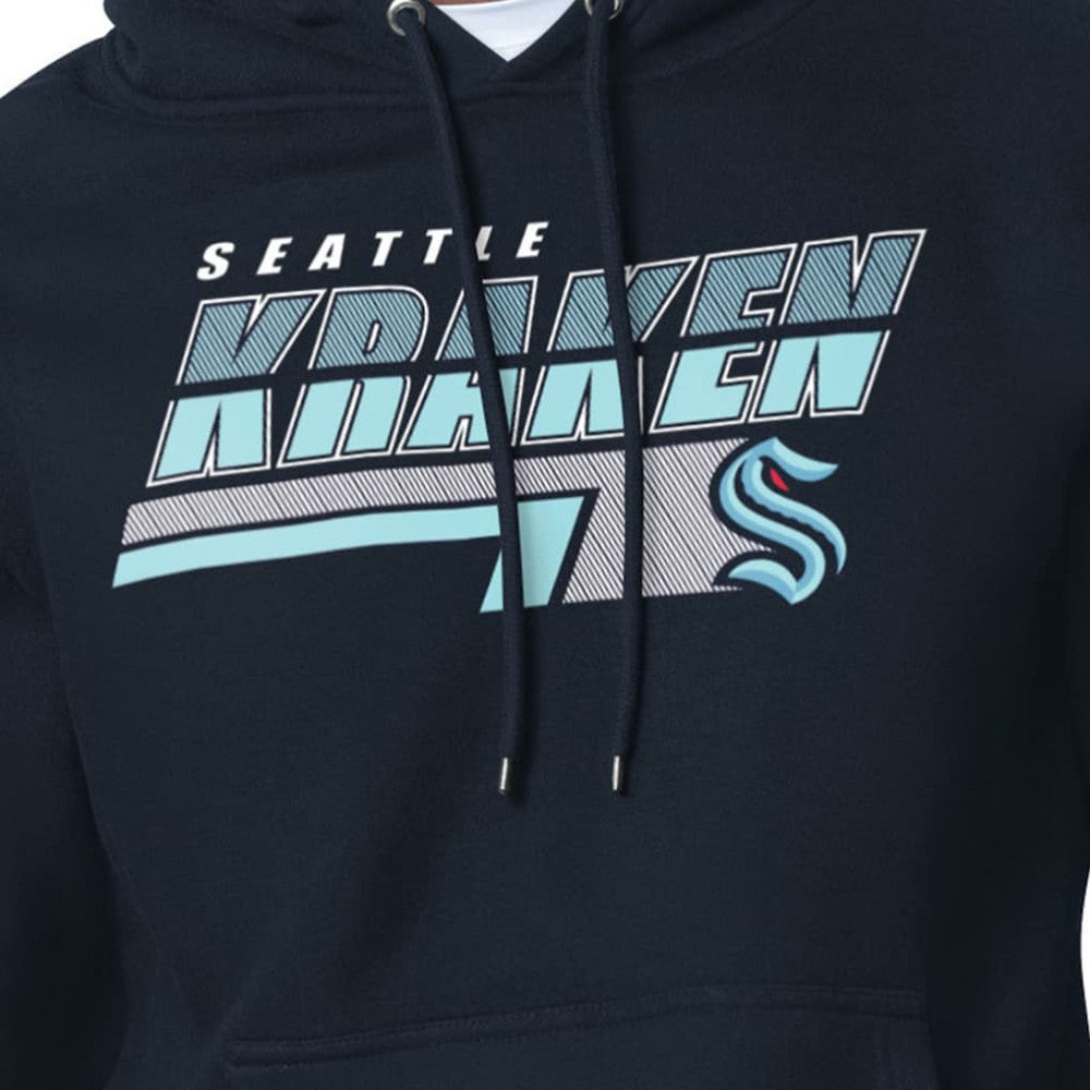 Seattle Kraken Starter Logo Push Fleece Hoodie - Deep Sea Blue | NHL Lifestyle