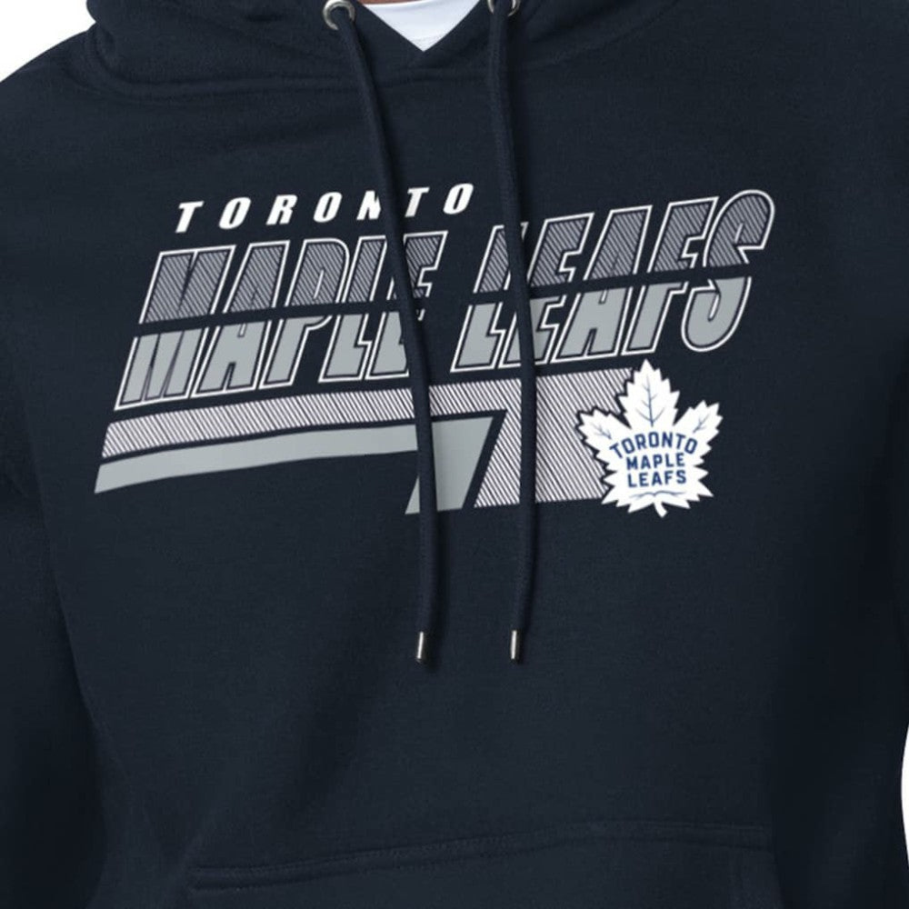 Toronto Maple Leafs Starter Logo Push Fleece Hoodie - Blue | NHL Clearance