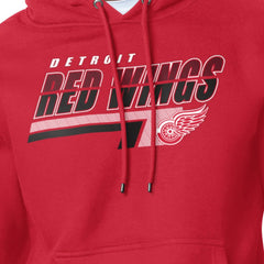 Detroit Red Wings Starter Logo Push Fleece Hoodie - Red | NHL Lifestyle