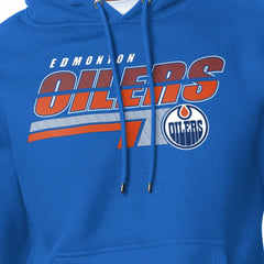 Edmonton Oilers Starter Logo Push Fleece Hoodie - Royal | NHL discount