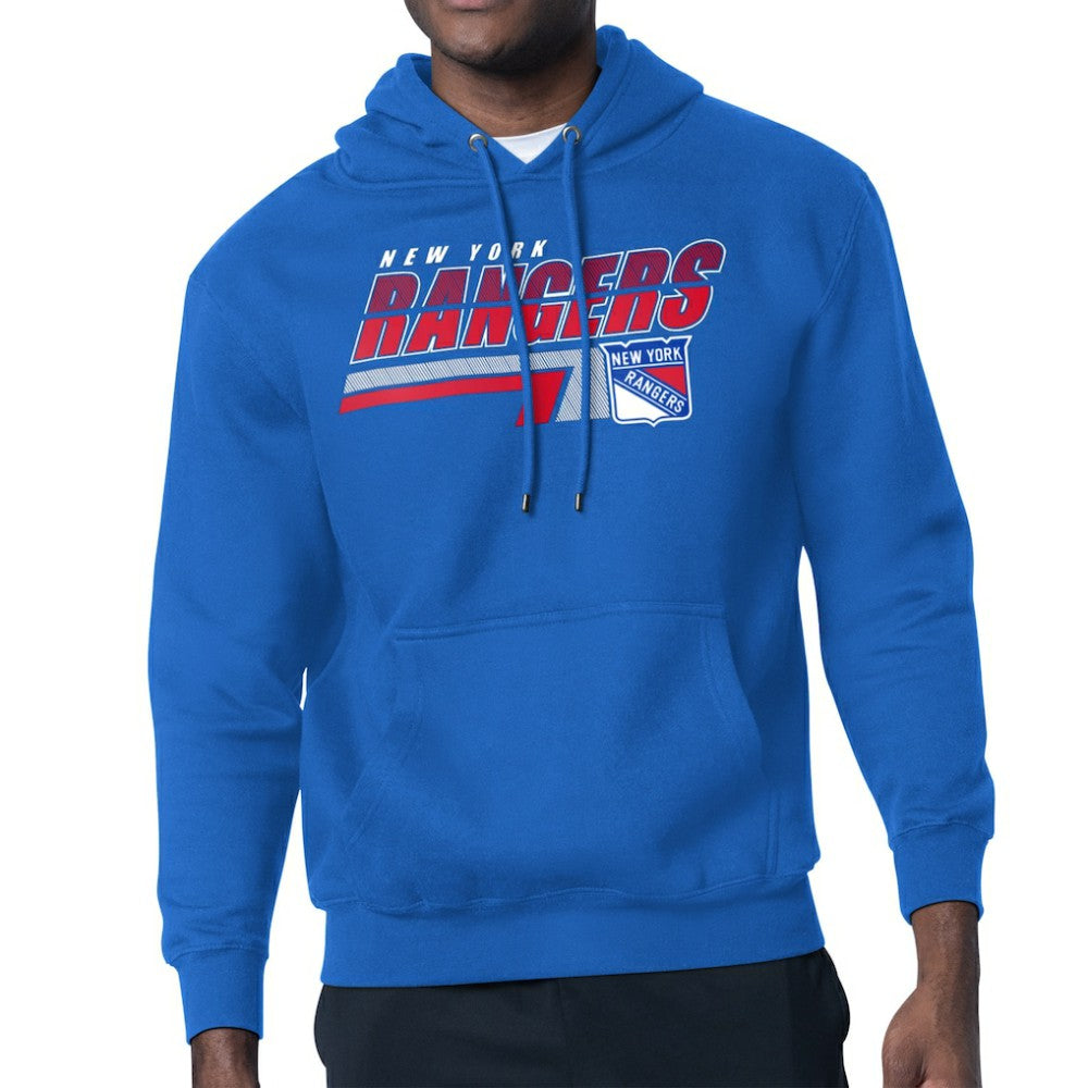 New York Rangers Starter Logo Push Fleece Hoodie - Royal | NHL near me