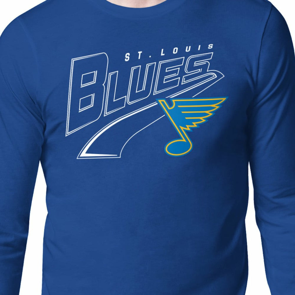 St. Louis Blues Starter Modern Tailsweep Long Sleeve T-Shirt - Blue | NHL sale