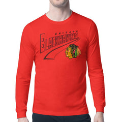 Chicago Blackhawks Starter Modern Tailsweep Long Sleeve T-Shirt - Red | NHL Clearance