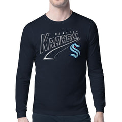 Seattle Kraken Starter Modern Tailsweep Long Sleeve T-Shirt - Deep Sea Blue | NHL near me