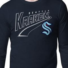 Seattle Kraken Starter Modern Tailsweep Long Sleeve T-Shirt - Deep Sea Blue | NHL near me