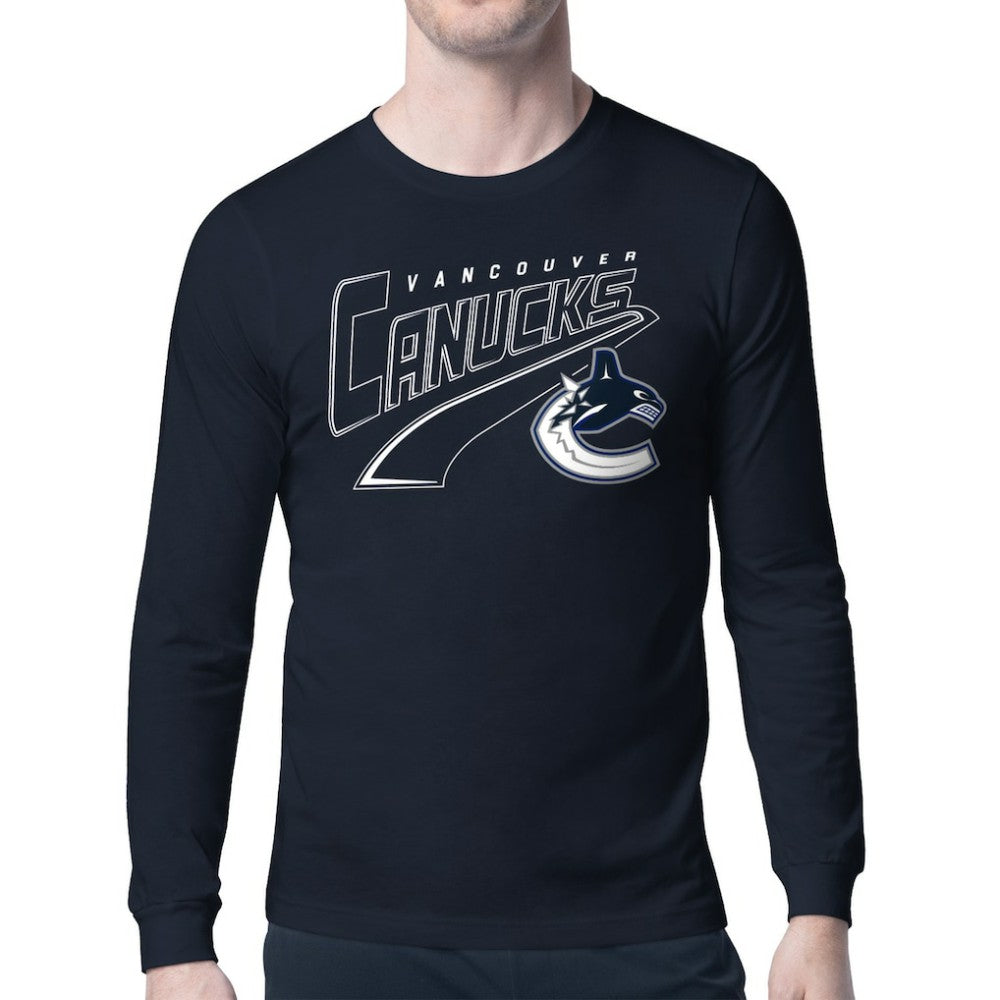Vancouver Canucks Starter Modern Tailsweep Long Sleeve T-Shirt - Blue | NHL online
