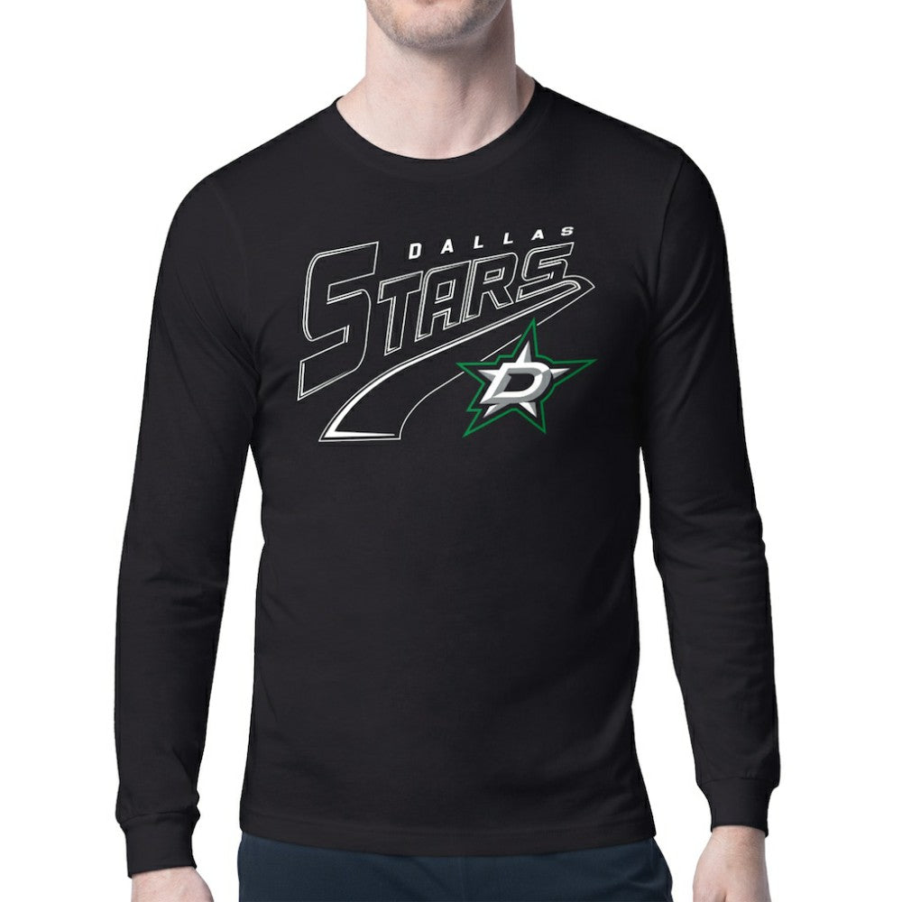 Dallas Stars Starter Modern Tailsweep Long Sleeve T-Shirt - Black | NHL online