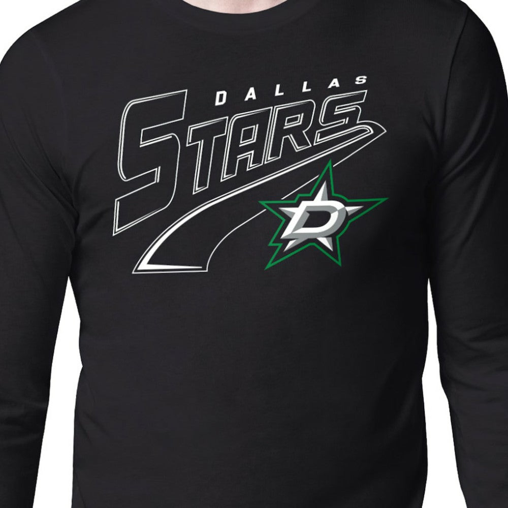 Dallas Stars Starter Modern Tailsweep Long Sleeve T-Shirt - Black | NHL online