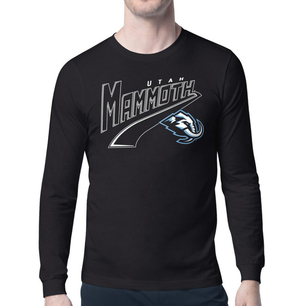 Utah Mammoth Starter Modern Tailsweep Long Sleeve T-Shirt - Black | NHL near me