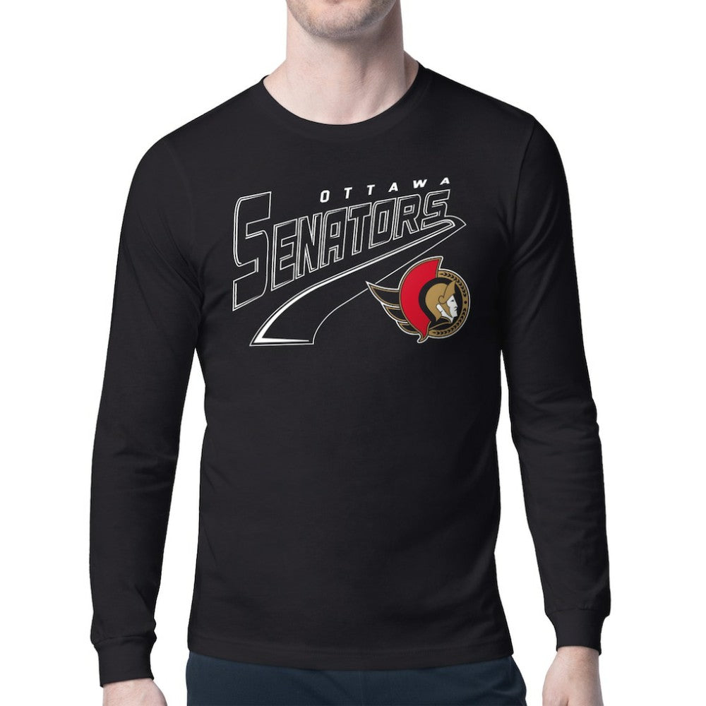 Ottawa Senators Starter Modern Tailsweep Long Sleeve T-Shirt - Black | NHL sale