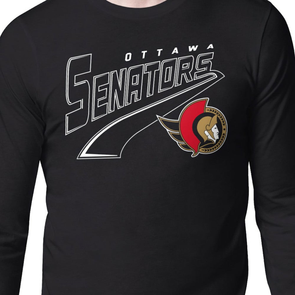 Ottawa Senators Starter Modern Tailsweep Long Sleeve T-Shirt - Black | NHL sale
