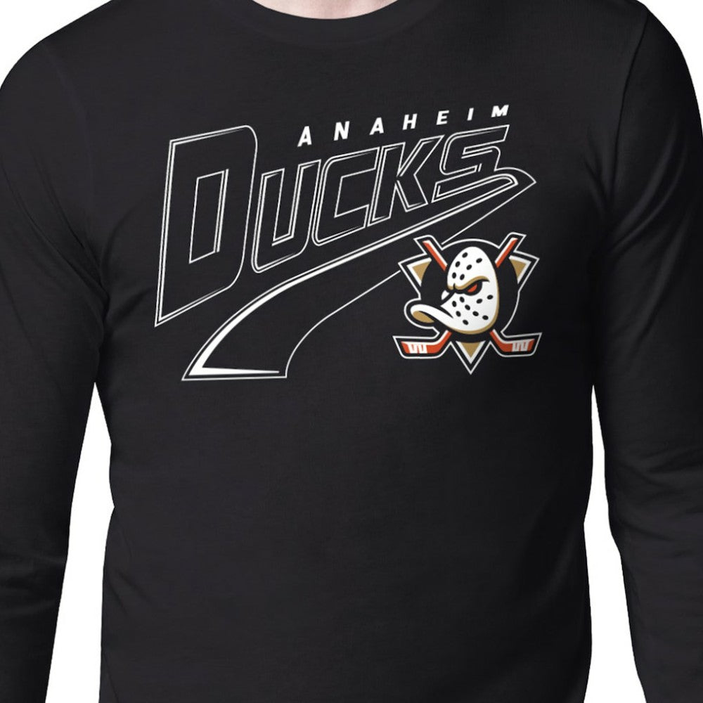 Anaheim Ducks Starter Modern Tailsweep Long Sleeve T-Shirt - Black | NHL sale