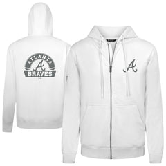 Atlanta Braves Levelwear Podium Chenille Logo Full-Zip Hoodie Sale