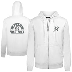 Miami Marlins Levelwear Podium Chenille Logo Full-Zip Hoodie Sale