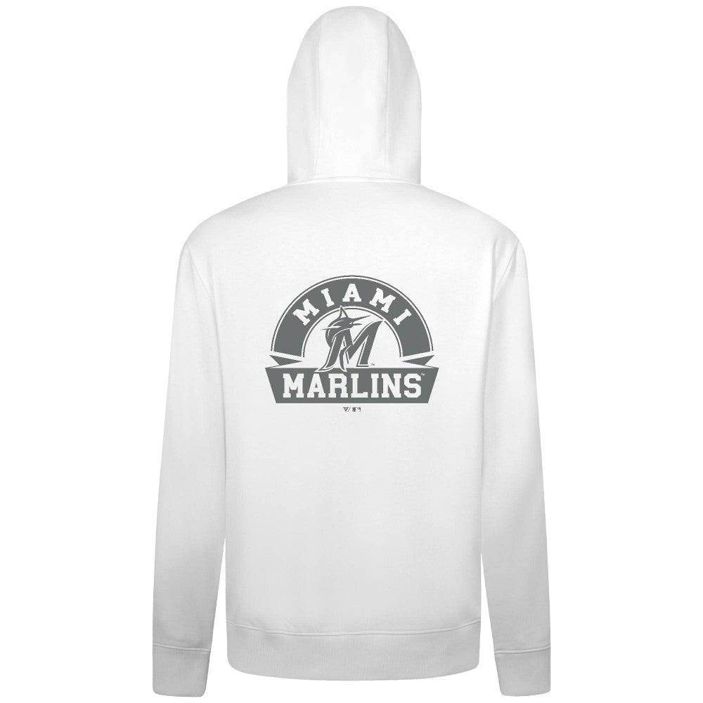 Miami Marlins Levelwear Podium Chenille Logo Full-Zip Hoodie Sale