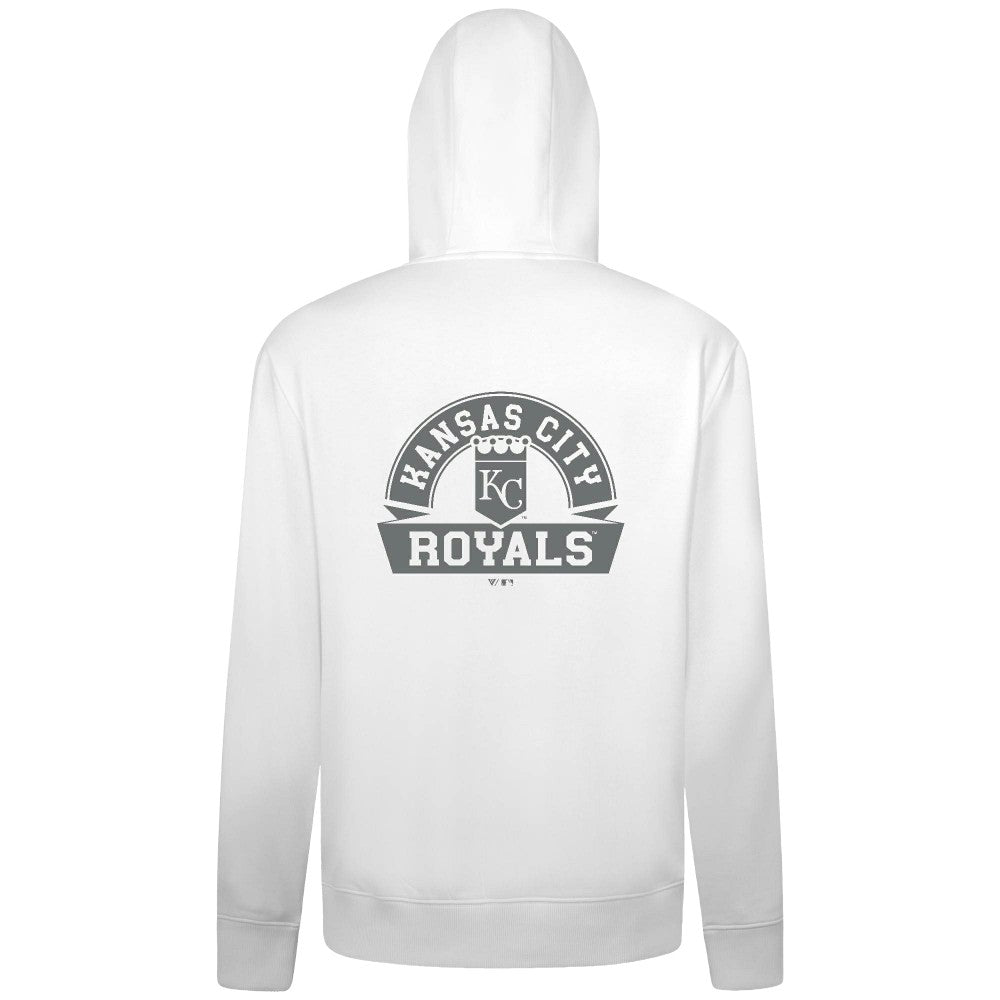 Kansas City Royals Levelwear Podium Chenille Logo Full-Zip Hoodie Outlet