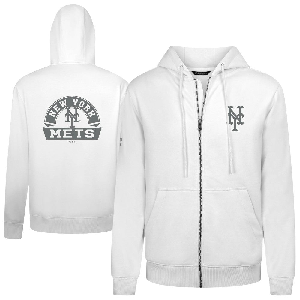 New York Mets Levelwear Podium Banner Arch Full-Zip Hoodie Discount