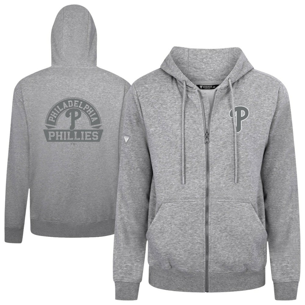 Philadelphia Phillies Levelwear Podium Banner Arch Full-Zip Hoodie Outlet
