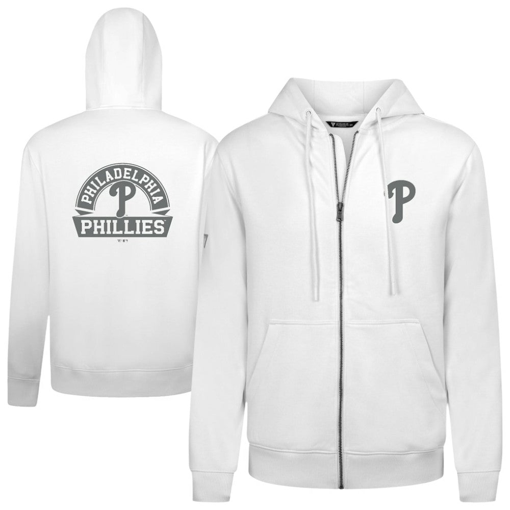 Philadelphia Phillies Levelwear Podium Banner Arch Full-Zip Hoodie Outlet