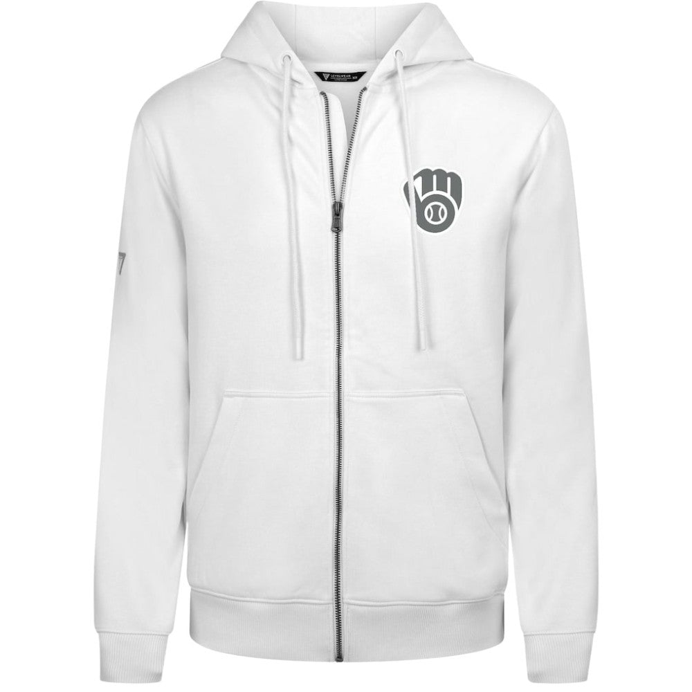 Milwaukee Brewers Levelwear Podium Banner Arch Full-Zip Hoodie Online