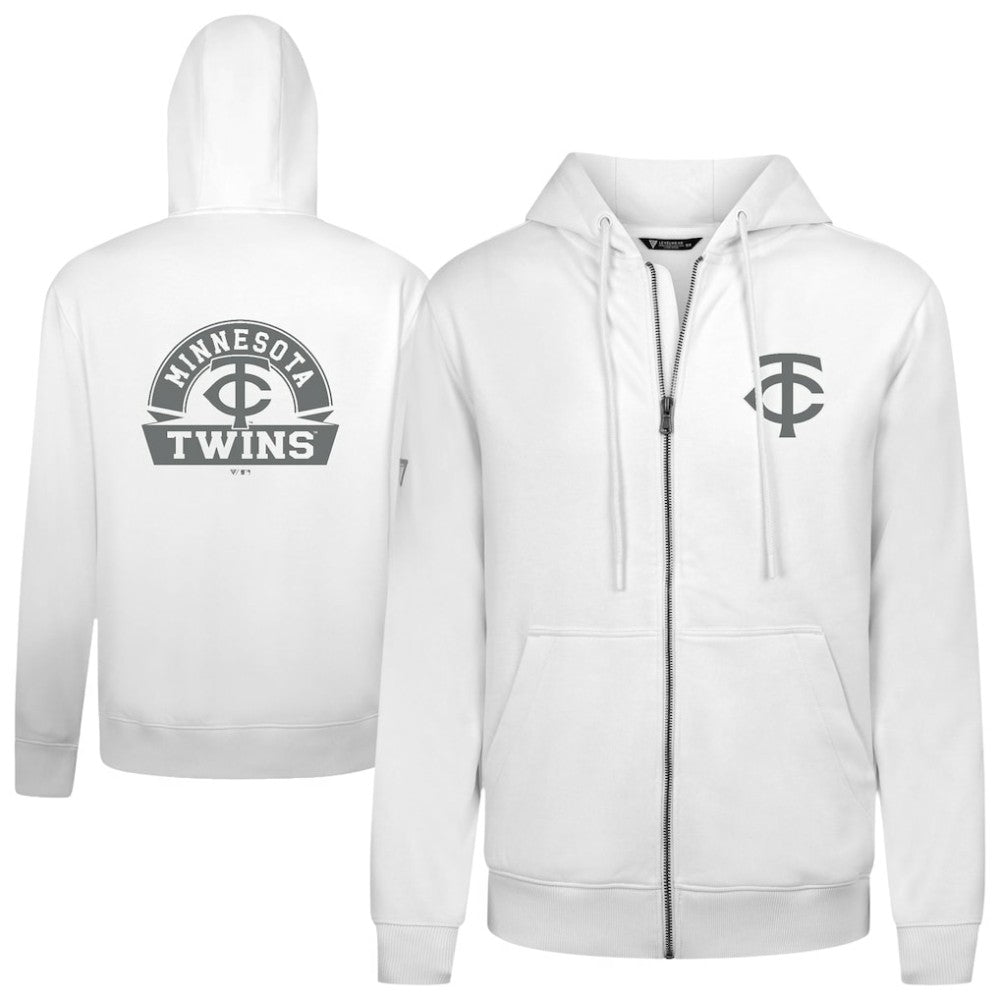 Minnesota Twins Levelwear Podium Banner Arch Full-Zip Hoodie Outlet