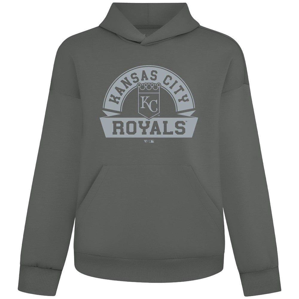 Kansas City Royals Levelwear Luxe Signature Banner Arch Tri-Blend Hoodie Outlet