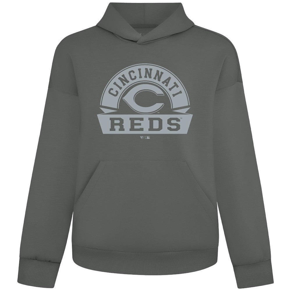 Cincinnati Reds Levelwear Luxe Signature Banner Arch Tri-Blend Hoodie for sale