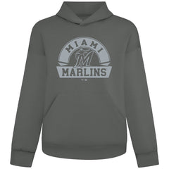 Miami Marlins Levelwear Luxe Signature Banner Arch Tri-Blend Hoodie for sale