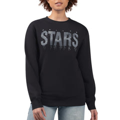 Dallas Stars G-III 4Her by Carl Banks Women's Metallic Drop Printed Fleece Sweatshirt - Black | NHL online