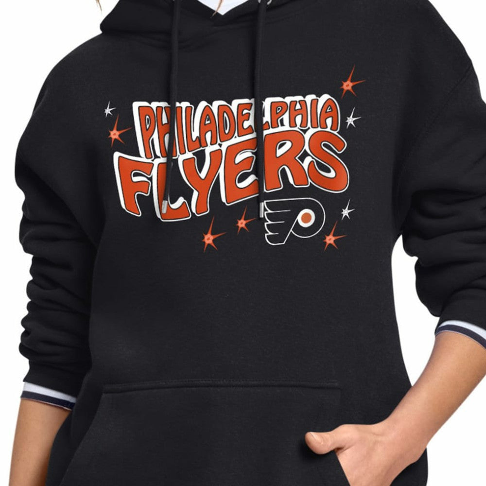 Philadelphia Flyers Starter Women's Fireworks Fleece Hoodie - Black | NHL discount