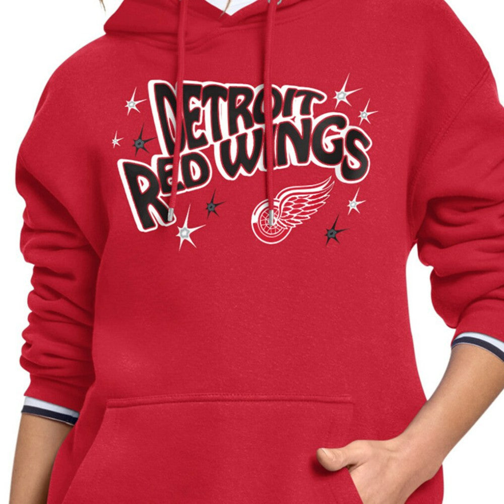 Detroit Red Wings Starter Women's Fireworks Fleece Hoodie - Red | NHL discount
