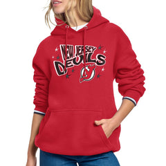 New Jersey Devils Starter Women's Fireworks Fleece Hoodie - Red | NHL sale