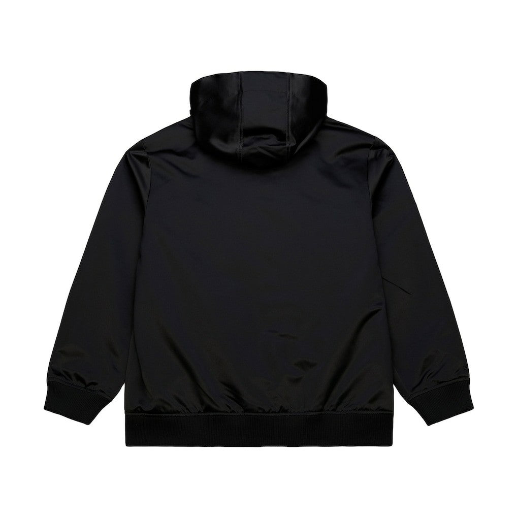 Mitchell & Ness Cleveland Cavaliers Hardwood Classics Nights Walk the Tunnel Satin Bomber Full-Snap Hooded Jacket Black