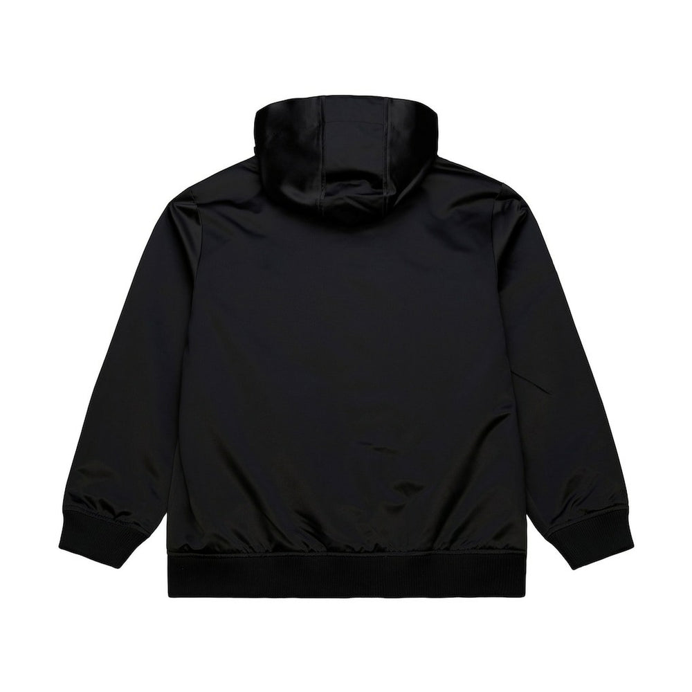 Mitchell & Ness Cleveland Cavaliers Hardwood Classics Nights Walk the Tunnel Satin Bomber Full-Snap Hooded Jacket Black