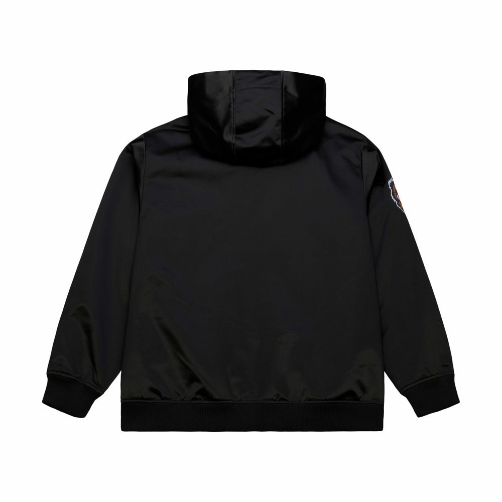 Mitchell & Ness Memphis Grizzlies Hardwood Classics Nights Walk the Tunnel Satin Bomber Full-Snap Hooded Jacket Black