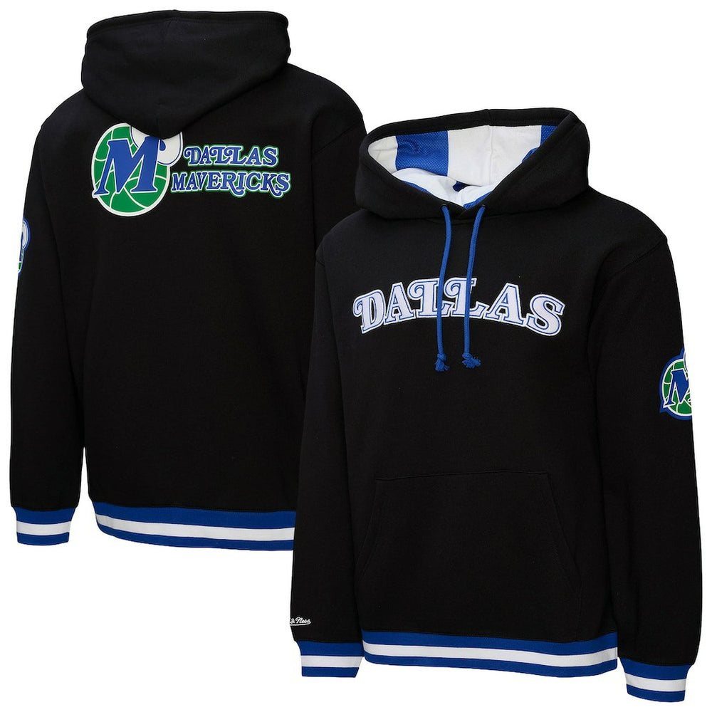 Mitchell & Ness Dallas Mavericks Hardwood Classics Nights Playmaker Fleece Hoodie Black