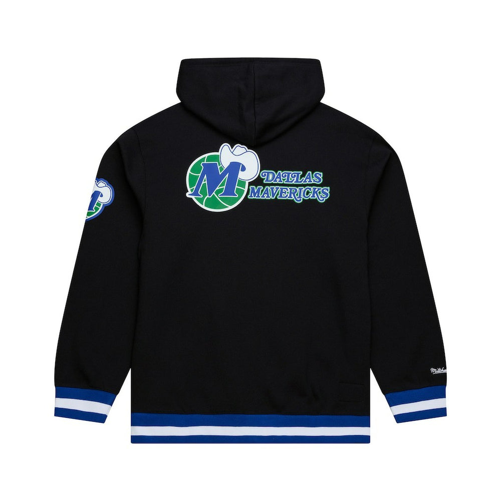 Mitchell & Ness Dallas Mavericks Hardwood Classics Nights Playmaker Fleece Hoodie Black