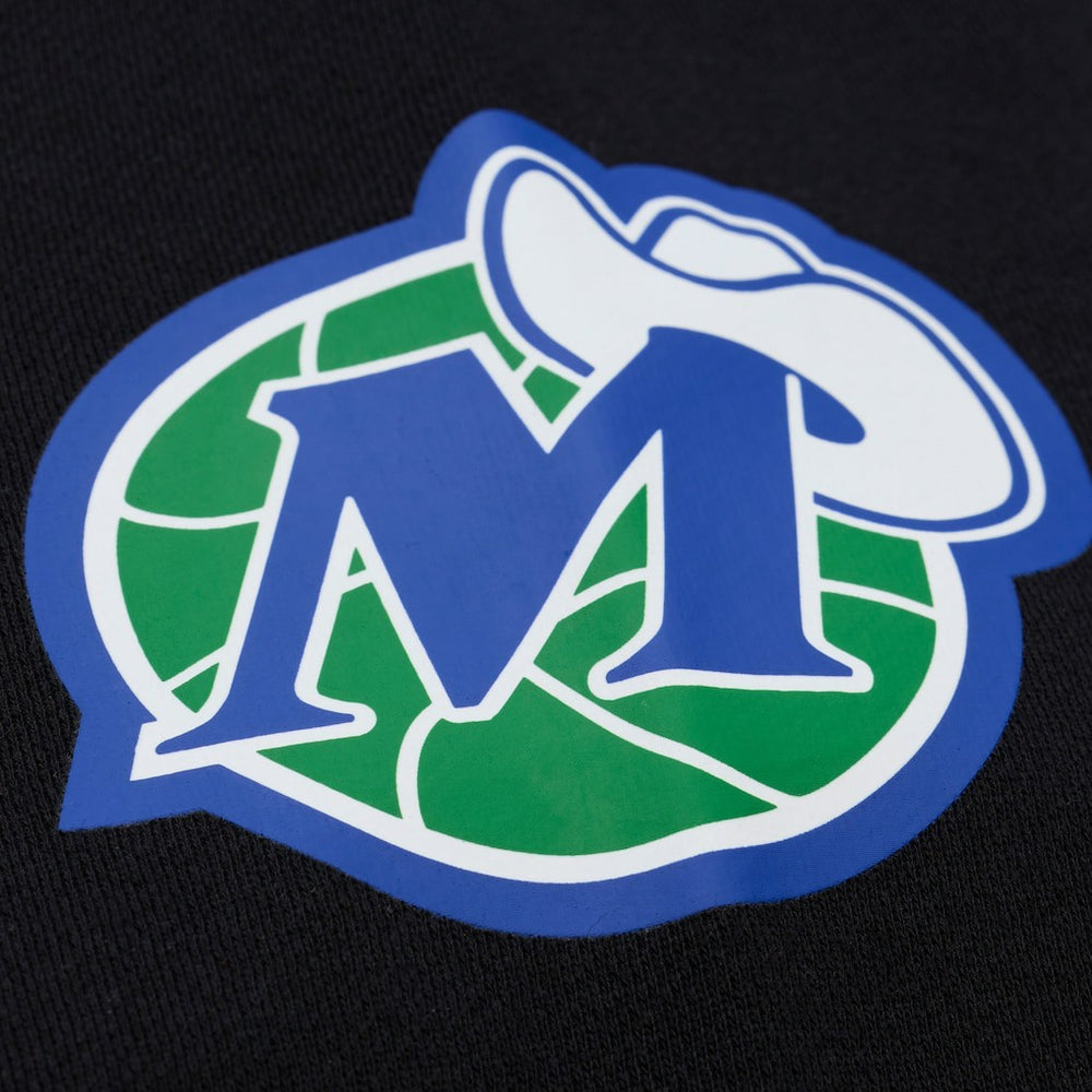 Mitchell & Ness Dallas Mavericks Hardwood Classics Nights Playmaker Fleece Hoodie Black