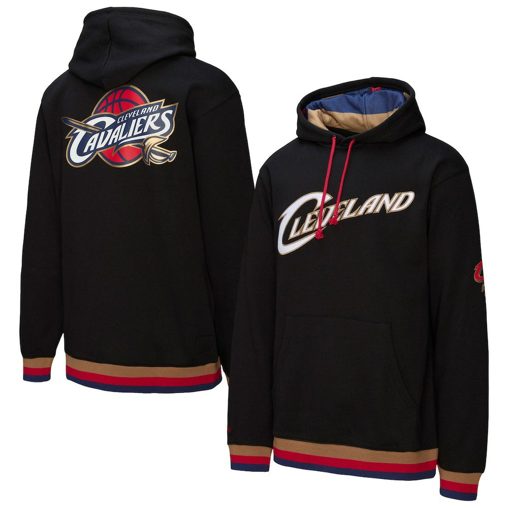 Mitchell & Ness Cleveland Cavaliers Hardwood Classics Nights Playmaker Fleece Hoodie Black
