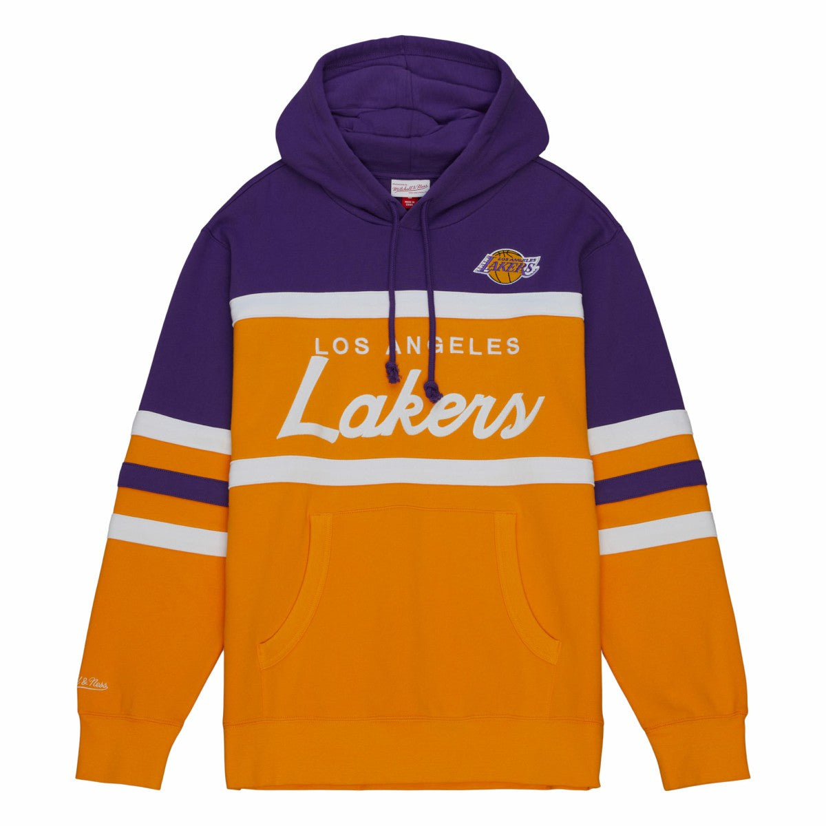 Mitchell & Ness Los Angeles Lakers Head Coach Hoodie Gold/Purple