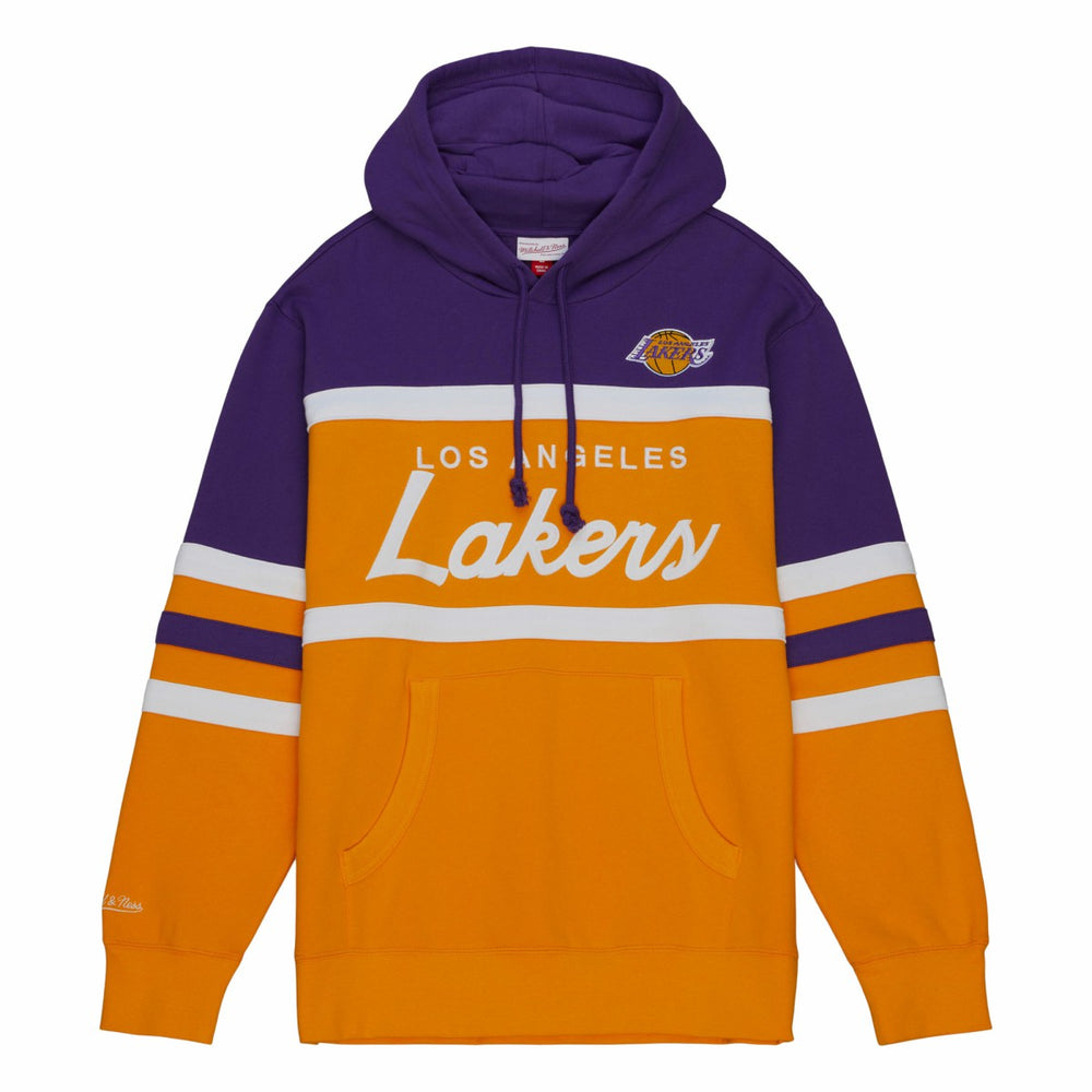 Mitchell & Ness Los Angeles Lakers Head Coach Hoodie Gold/Purple