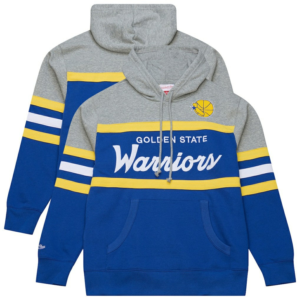 Mitchell & Ness Golden State Warriors Head Coach Hoodie Royal/Gray