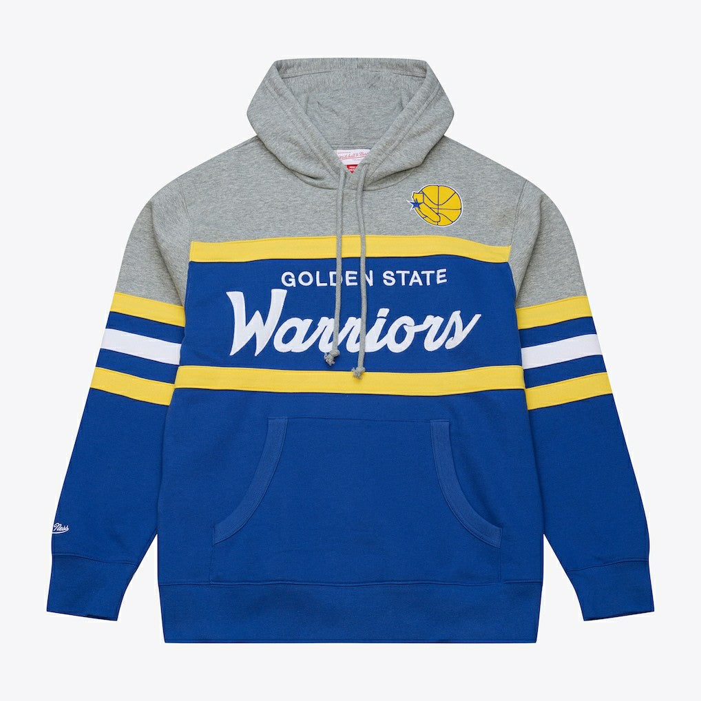 Mitchell & Ness Golden State Warriors Head Coach Hoodie Royal/Gray