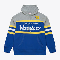Mitchell & Ness Golden State Warriors Head Coach Hoodie Royal/Gray