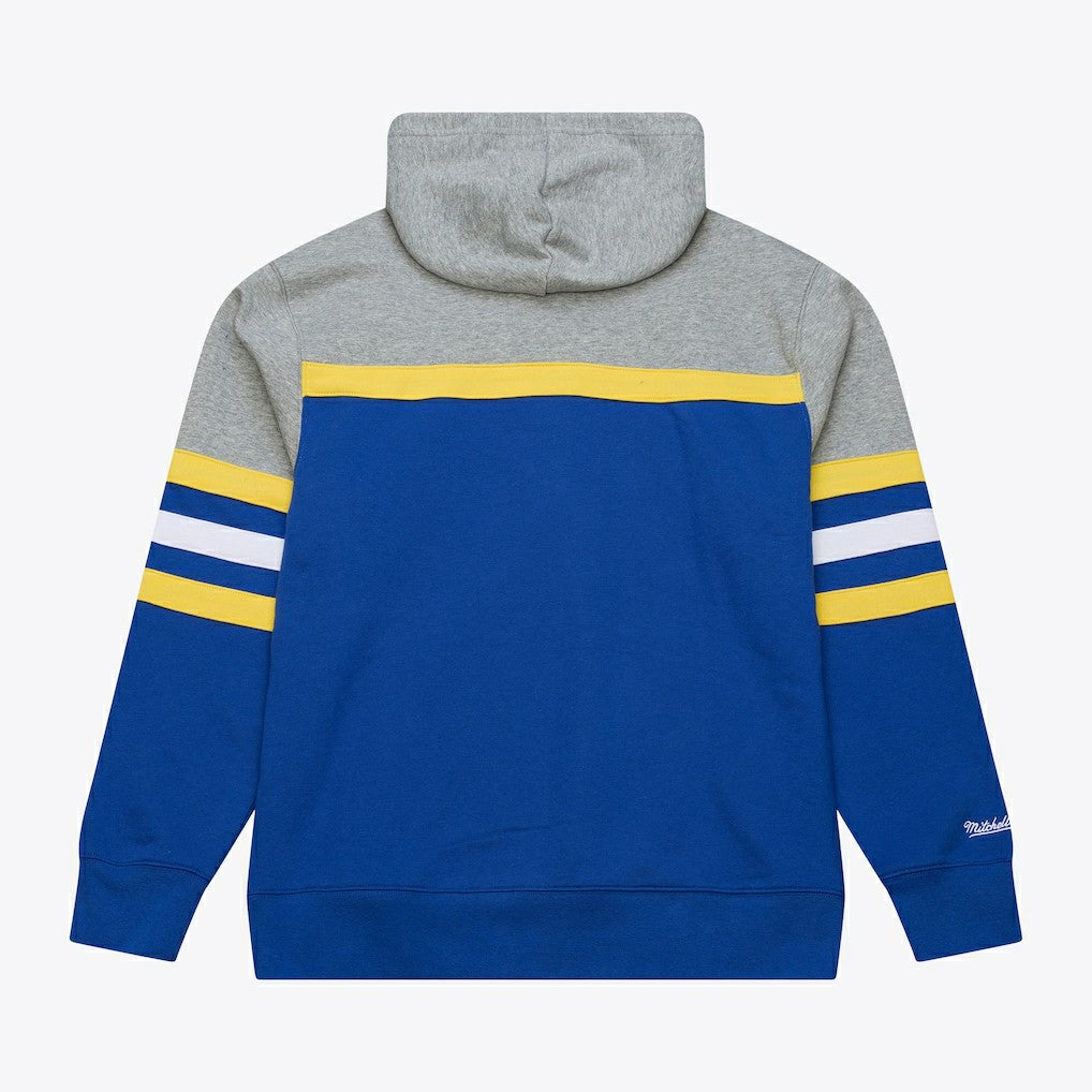 Mitchell & Ness Golden State Warriors Head Coach Hoodie Royal/Gray